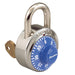 Master Lock 1525 General Security Combination Padlock with Key Control Feature and Colored Dial 1-7/8in (48mm) Wide-1525-Master Lock-Blue-1525BLU-HodgeProducts.com