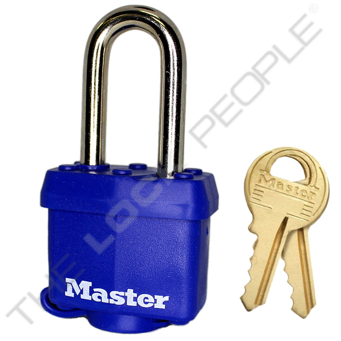 Master Lock 312 Laminated Steel Padlock 1-9/16in (40mm) wide-Keyed-Master Lock-Keyed Alike-1-1/2in-312KALF-HodgeProducts.com