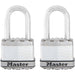 Master Lock M1XT 1-3/4in (44mm) Wide Magnum® Laminated Steel Padlock; 2 Pack-Master Lock-1-1/2in-M1XTLF-HodgeProducts.com