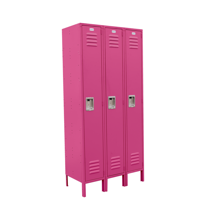 Hodge Products 12" Wide Single Tier - 6 feet High - 15 inches Deep - Triple Panel Wide Locker