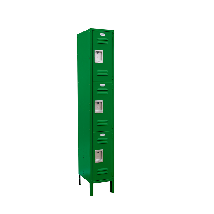Hodge Products 12" Wide Triple Tier - 6 feet High - 15 inches Deep - Single Panel Wide Locker
