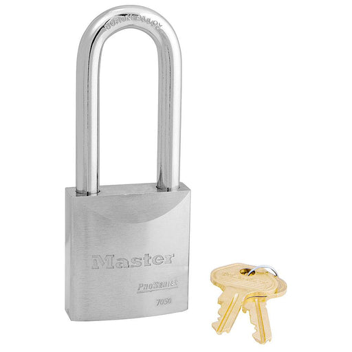 Master Lock 7050 ProSeries® Solid Steel Rekeyable Padlock 2in (51mm) Wide-Keyed-Master Lock-Keyed Alike-2-7/16in (61mm)-7050KALJ-HodgeProducts.com