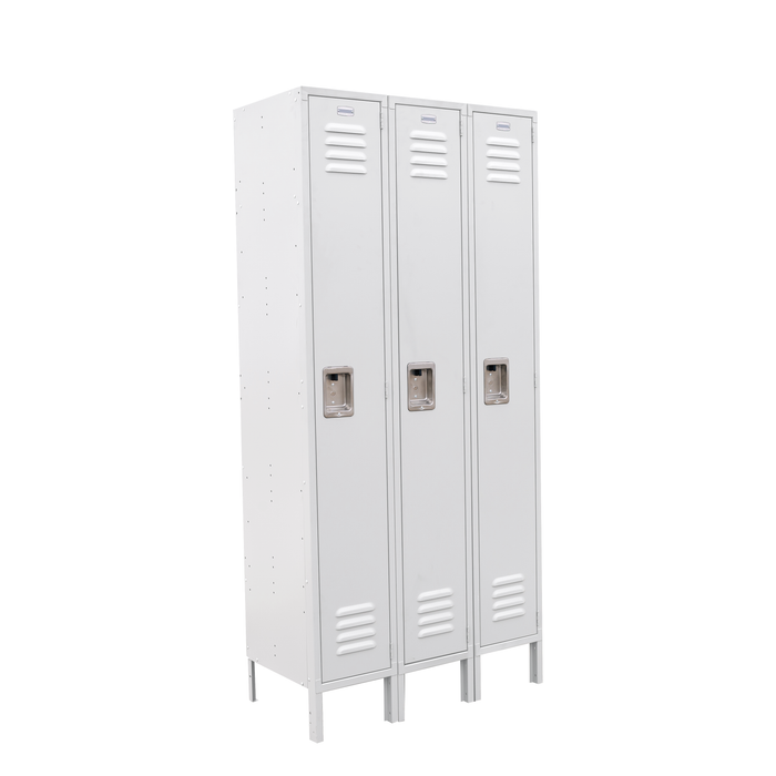 Hodge Products 12" Wide Single Tier - 6 feet High - 15 inches Deep - Triple Panel Wide Locker