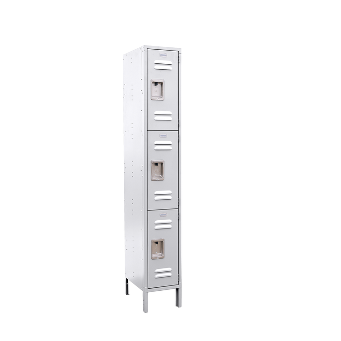 Hodge Products 12" Wide Triple Tier - 6 feet High - 15 inches Deep - Single Panel Wide Locker