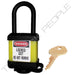 Master Lock 406COV Padlock with Plastic Cover 1-1/2in (38mm) wide-Master Lock-Keyed Different-Yellow-406YLWCOV-HodgeProducts.com