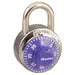 Master Lock 1502 General Security Combination Padlock with Colored Dial 1-7/8in (48mm) Wide-1502-Master Lock-Purple-1502PRP-HodgeProducts.com