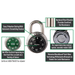Master Lock 1502 General Security Combination Padlock with Colored Dial 1-7/8in (48mm) Wide-1502-Master Lock-HodgeProducts.com