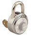 Master Lock 1525 General Security Combination Padlock with Key Control Feature and Colored Dial 1-7/8in (48mm) Wide-1525-Master Lock-Grey-1525GRY-HodgeProducts.com