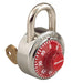 Master Lock 1525 General Security Combination Padlock with Key Control Feature and Colored Dial 1-7/8in (48mm) Wide-1525-Master Lock-Red-1525RED-HodgeProducts.com