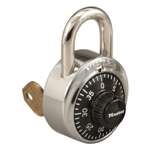 Master Lock 1525 General Security Combination Padlock with Key Control Feature 1-7/8in (48mm) Wide-1525-Master Lock-3/4in (19mm)-1525-HodgeProducts.com