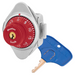 Master Lock 1653MD Built-In Combination Lock with Metal Dial for Single Point Latch Lockers - Hinged on Left-Master Lock-Red-1653MDRED-HodgeProducts.com