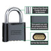 Master Lock 178 Resettable Combination Zinc Die-Cast Padlock, Black 2in (51mm) Wide-Combination-Master Lock-Black-1in (25mm)-178BLK-HodgeProducts.com