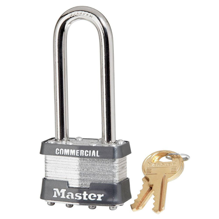 Master Lock 1 Laminated Steel Padlock 1-3/4in (44mm) Wide-Keyed-Master Lock-Steel-Keyed Alike-1KALJ-HodgeProducts.com