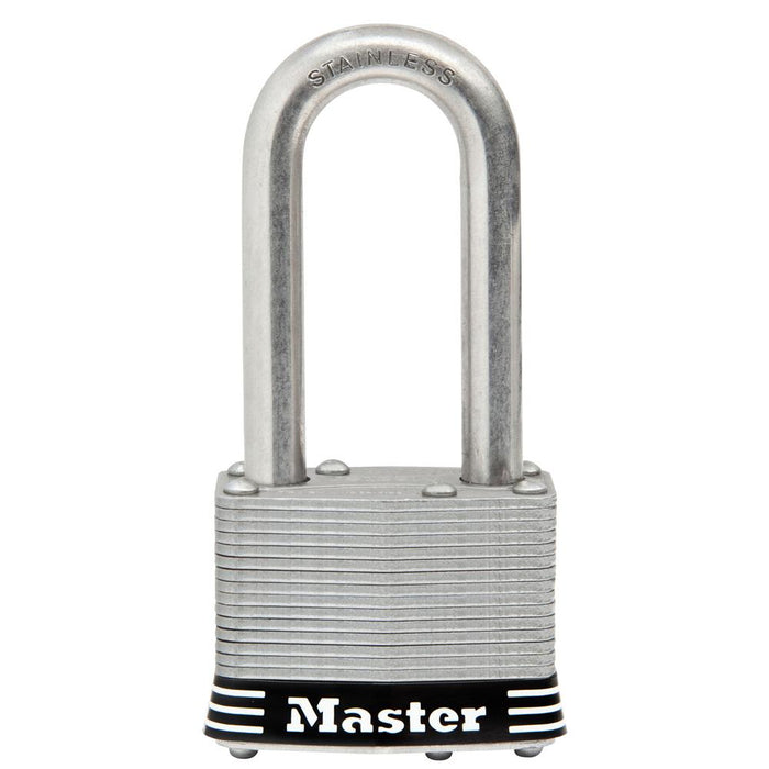 Master Lock 1SSKAD 1-3/4in (44mm) Wide Laminated Stainless Steel Padlock with 2in (51mm) Shackle-Keyed-Master Lock-1SSKADLH-HodgeProducts.com
