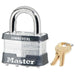Master Lock 25 Laminated Steel Rekeyable Padlock 2in (51mm) Wide-Keyed-Master Lock-Keyed Alike-25KA-HodgeProducts.com