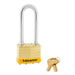 Master Lock 2 Laminated Brass Padlock 1-3/4in (44mm) wide-Keyed-Master Lock-Keyed Alike-2-1/2in-2KALJYLW-HodgeProducts.com