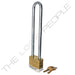 Master Lock 2 Laminated Brass Padlock 1-3/4in (44mm) wide-Keyed-Master Lock-Keyed Different-5-3/4in-2LNWHT-HodgeProducts.com