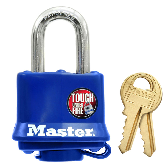 Master Lock 312 Laminated Steel Padlock 1-9/16in (40mm) wide-Keyed-Master Lock-Keyed Different-3/4in-312-HodgeProducts.com