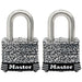Master Lock 3SST Laminated Stainless Steel Padlock; 2 Pack 1-9/16in (40mm) Wide-Keyed-Master Lock-3SST-HodgeProducts.com