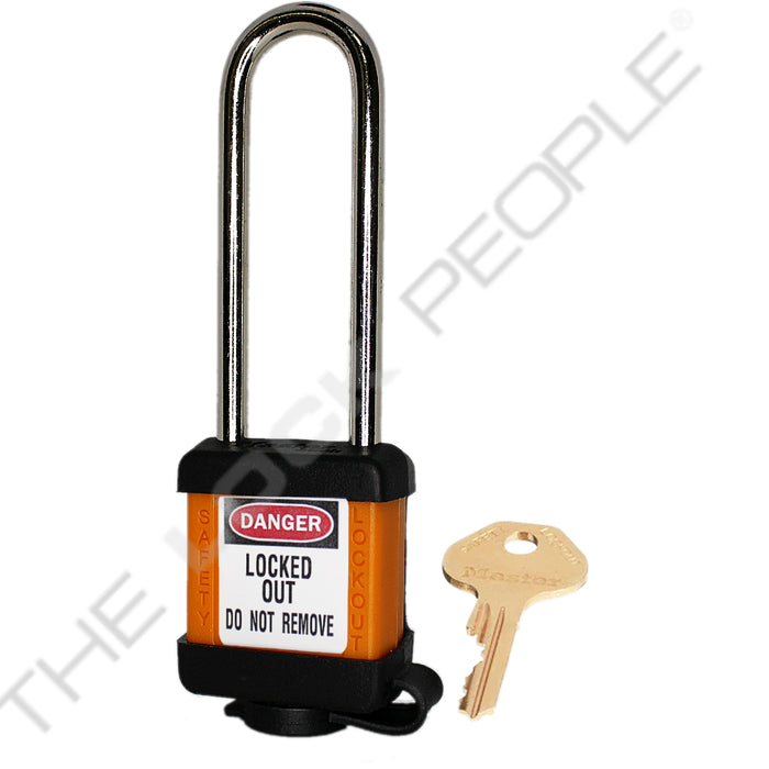 Master Lock 410COV Padlock with Plastic Cover 1-1/2in (38mm) wide-Master Lock-Keyed Different-3in-410LTORJCOV-HodgeProducts.com