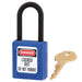 Master Lock 406 Dielectric Zenex™ Thermoplastic Safety Padlock, 1-1/2in (38mm) Wide with 1-1/2in (38mm) Tall Nylon Shackle-Keyed-Master Lock-Blue-Keyed Alike-406KABLU-HodgeProducts.com