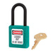 Master Lock 406 Dielectric Zenex™ Thermoplastic Safety Padlock, 1-1/2in (38mm) Wide with 1-1/2in (38mm) Tall Nylon Shackle-Keyed-Master Lock-Teal-Keyed Alike-406KATEAL-HodgeProducts.com