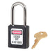 Master Lock 410 Zenex™ Thermoplastic Safety Padlock, 1-1/2in (38mm) Wide with 1-1/2in (38mm) Tall Shackle-Keyed-Master Lock-Black-Keyed Alike-410KABLK-HodgeProducts.com