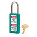 Master Lock 411 Zenex™ Thermoplastic Safety Padlock, 1-1/2in (38mm) Wide with 1-1/2in (38mm) Tall Shackle-Keyed-Master Lock-Teal-Keyed Alike-411KATEAL-HodgeProducts.com