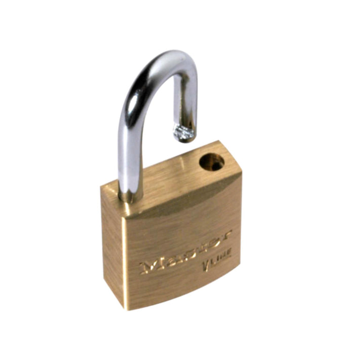 Master Lock 4120 V-Line Brass Padlock 3/4in (19mm) Wide-Keyed-Master Lock-HodgeProducts.com