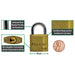 Master Lock 4130 V-Line Brass Padlock 1-1/8in (29mm) Wide-Keyed-Master Lock-HodgeProducts.com