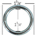 Hodge Products Inc 39209 3/16" Zinc plated Welded Solid Steel O-Ring-Hodge Products Inc-39209-HodgeProducts.com