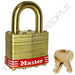 Master Lock 2B Laminated Brass Padlock with Brass Shackle 1-3/4in (44mm) wide-Master Lock-Keyed Alike-15/16in-2KABRED-HodgeProducts.com