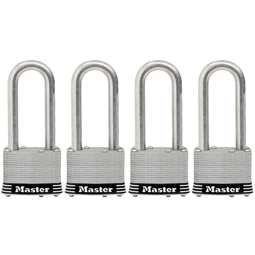 Master Lock 4689Q TSA-Accepted Luggage Lock with Shrouded Shackle; Assorted  Colors; 4 Pack 1in (25mm) Wide