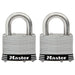 Master Lock 5SST Laminated Stainless Steel Padlock; 2 Pack 2in (51mm) Wide-Keyed-Master Lock-5SST-HodgeProducts.com