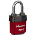 Master Lock 6121 ProSeries® Weather Tough® Laminated Steel Rekeyable Padlock 2-1/8in (54mm) Wide-Keyed-Master Lock-Red-Keyed Alike-6121KALFRED-HodgeProducts.com
