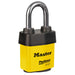 Master Lock 6121 ProSeries® Weather Tough® Laminated Steel Rekeyable Padlock 2-1/8in (54mm) Wide-Keyed-Master Lock-Yellow-Keyed Alike-6121KALFYLW-HodgeProducts.com