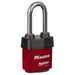 Master Lock 6121 ProSeries® Weather Tough® Laminated Steel Rekeyable Padlock 2-1/8in (54mm) Wide-Keyed-Master Lock-Red-Keyed Alike-6121KALJRED-HodgeProducts.com