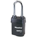 Master Lock 6121 ProSeries® Weather Tough® Laminated Steel Rekeyable Padlock 2-1/8in (54mm) Wide-Keyed-Master Lock-Black-Keyed Alike-6121KALJ-HodgeProducts.com