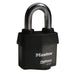 Master Lock 6127 ProSeries® Weather Tough® Laminated Steel Rekeyable Padlock 2-5/8in (67mm) Wide-Keyed-Master Lock-Black-Keyed Alike-6127KA-HodgeProducts.com