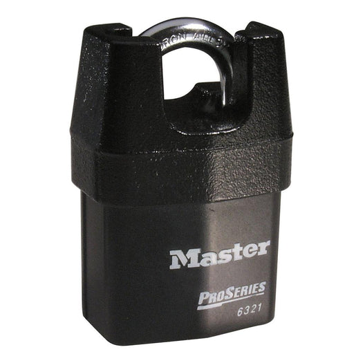 Master Lock 6321 ProSeries® Shrouded Laminated Steel Rekeyable Padlock 2-1/8in (54mm) Wide-Keyed-Master Lock-Keyed Alike-3/4in (19mm)-6321KA-HodgeProducts.com