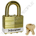 Master Lock 2B Laminated Brass Padlock with Brass Shackle 1-3/4in (44mm) wide-Master Lock-Keyed Alike-15/16in-2KABWHT-HodgeProducts.com