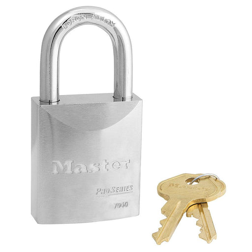 Master Lock 7040 ProSeries® Solid Steel Rekeyable Padlock 1-3/4in (44mm) Wide-Keyed-Master Lock-Keyed Alike-1-3/16in (30mm)-7040KA-HodgeProducts.com