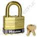 Master Lock 2B Laminated Brass Padlock with Brass Shackle 1-3/4in (44mm) wide-Master Lock-Keyed Different-15/16in-2BBLK-HodgeProducts.com