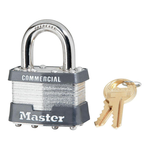 Master Lock 81 Laminated Steel Padlock 1-3/4in (44mm) Wide-Keyed-Master Lock-Keyed Alike-81KA-HodgeProducts.com