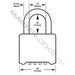 Master Lock 875D 2in (51mm) Wide Set Your Own Combination Padlock with 2in (51mm) Shackle-Combination-Master Lock-875DLH-HodgeProducts.com