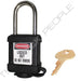 Master Lock 410COV Padlock with Plastic Cover 1-1/2in (38mm) wide-Master Lock-Keyed Different-1-1/2in-410BLKCOV-HodgeProducts.com