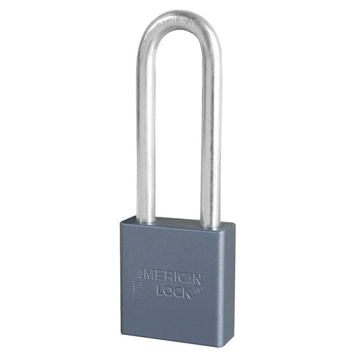 American Lock A12 1-3/4in (44mm) Solid Aluminum Padlock with 3in (76mm) Shackle-Keyed-American Lock-Keyed Alike-A12KA-HodgeProducts.com