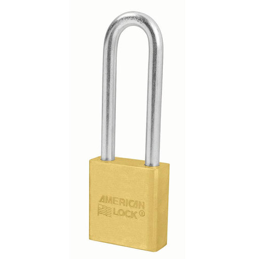 American Lock A22 1-3/4in (44mm) Solid Brass Padlock with 3in (76mm) Shackle-Keyed-American Lock-Keyed Alike-A22KA-HodgeProducts.com