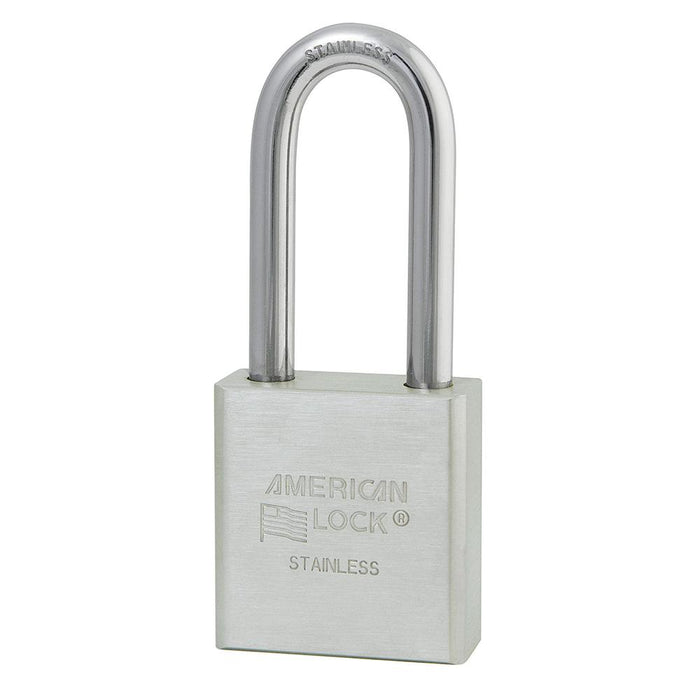 American Lock A5401 1-3/4in (44mm) Solid Stainless Steel Padlock with 2in (51mm) Shackle-Keyed-American Lock-Keyed Alike-A5401KA-HodgeProducts.com