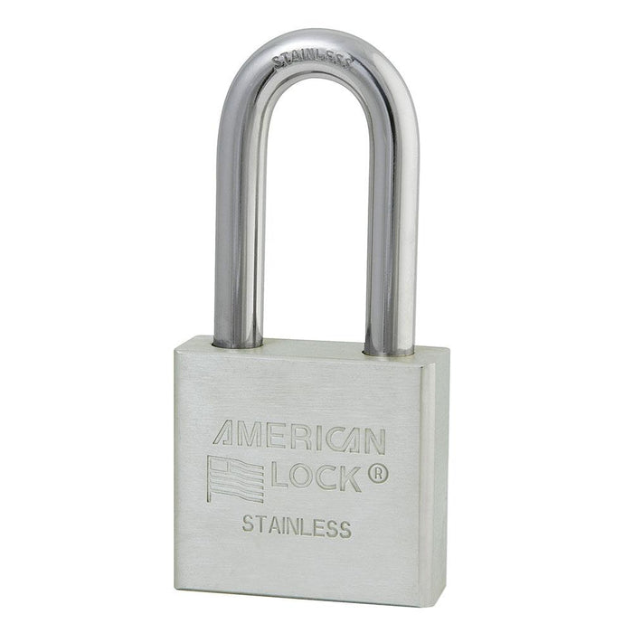 American Lock A5461 2in (51mm) Solid Stainless Steel Padlock with 2in (51mm) Shackle-Keyed-American Lock-Keyed Alike-A5461KA-HodgeProducts.com